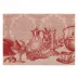 Festin Red Placemat 20" x 14" 100% Cotton