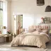 Boheme Beige 2 Pillowcases King 22" X 42", Pair