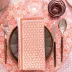 Wagara Pink Coated Placemat 15" Round