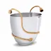 Deco Leaves Champagne Bucket 11.5 x 7.5 x 8.5"