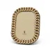 Cuban Link Gold Picture Frame 5 x 7"