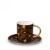 Leopard Espresso Cup + Saucer 4oz - 11cl