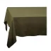 Linen Sateen Olive Tablecloth 70 x 126"