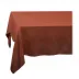 Linen Sateen Brick Tablecloth 70 x 126"