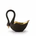 Swan Black Bowl Medium 6.5 x 6.5" - 17 x 17cm