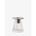 Beacon Clear/Concrete Grey Candle Holder/Vase H4in