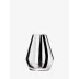 Stripe Black/White Vase H5.5in