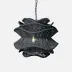 Alondra Dark Charcoal Rattan Chandelier 22"D x 18"H