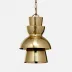 Sherwood Polished Gold Aluminum Pendant Lamp 9"D x 13"H
