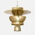 Sherwood Polished Gold Aluminum Pendant Lamp 24"D x 21"H