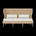 Arla Indoor/Outdoor Sofa Natural 75"W x 33"D x 44"H Twisted Faux Rope Lambro Cream High-Performance Boucle