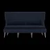 Arla Indoor/Outdoor Sofa Navy 75"W x 33"D x 44"H Twisted Faux Rope Lambro Navy High-Performance Boucle