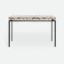 Benjamin Console Table Flat Black Steel 48"L x 18"W x 31"H Shell Silver Mother of Pearl