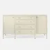 Conrad Deep Drawer Buffet Off-White Faux Raffia 64"L x 18"W x 34"H