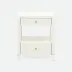 Conrad Nightstand Pristine Faux Raffia 18"L x 18"W x 22"H