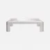 Haru French Gray Textured Resin Coffee Table 60"L x 40"W x 17"H