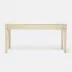 Sorin Desk Off-White Vintage Faux Shagreen 3-Drawer Desk 64"L x 28"W x 31"H