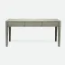 Sorin Desk Castor Gray Vintage Faux Shagreen 3-Drawer Desk 64"L x 28"W x 31"H