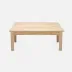 Tamsin Bleached White Teak/Bone Inlay Coffee Table 48"L x 48"W x 18"H