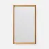 Barton Natural/Saddle Raffia/Full-Grain Leather Rectangular Mirror 30"W X 52"H