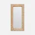 Gene Natural Lattice Abaca Rectangular Mirror 22"W x 42"H