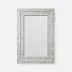Hessa Natural/Gray Mother of Pearl/Resin Rectangular Mirror 26"W X 38"H
