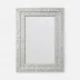 Hessa Natural/Gray Mother of Pearl/Resin Rectangular Mirror 30"W X 40"H