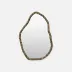 Mardella Gold Aluminum Oval Mirror 26"Dx38"H