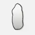 Mardella Clouded Charcoal Aluminum Oval Mirror 26"Dx60"H
