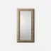 Tilda Semi Matte Faux Rattan Rectangular Mirror 22"W X 42"H