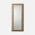 Tilda Semi Matte Faux Rattan Rectangular Mirror 22"W X 50"H