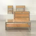 Amara Graywashed/Natural Poplar Burl/Cane Coffee Table 60"L x 40"W x 18"H