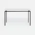 Benjamin Console Table Flat Black Steel 48"L x 18"W x 31"H Realistic Faux Shagreen Ivory