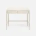 Conrad Desk Off-White Faux Raffia 36"L x 24"W x 31"H Off-White Faux Raffia