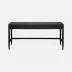 Conrad Desk Black Faux Raffia 64''L x 30''W x 31''H