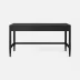 Conrad Desk Black Faux Raffia 54"L x 20"W x 31"H