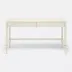 Conrad Desk Off-White Faux Raffia 54"L x 20"W x 31"H