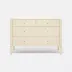 Conrad Dresser Off-White Faux Raffia 48"L x 20"W x 34"H