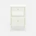 Conrad Nightstand Pristine Faux Raffia 18"L x 18"W x 28"H