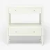 Conrad Nightstand Pristine Faux Raffia 30"L x 18"W x 32"H