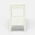 Conrad Nightstand Pristine Faux Raffia 18"L x 18"W x 32"H