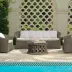 Dagen Midnight Gray Reconstituted Stone Coffee Table 35"D x 18"H