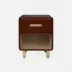 Dante Nightstand Tobacco Full-Grain Leather 18''L x 18''W x 22''H