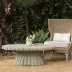 Grady Light Gray Reconstituted Stone Coffee Table 52"L x 30"W x 18"H