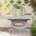 Grier Light Gray Reconstituted Stone Coffee Table 52"L x 30"W x 18"H