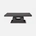 Grier Midnight Gray Reconstituted Stone Coffee Table 52"L x 30"W x 18"H