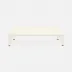 Jarin Coffee Table White Faux Belgian Linen 60"L x 60"W x 18"H