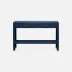 Jarin Console True Navy Faux Belgian Linen 48"L x 12"W x 31"H