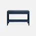 Jarin Console True Navy Faux Belgian Linen 48"L x 18"W x 31"H