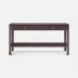 Jarin Console Aubergine Faux Belgian Linen 60"L x 18"W x 31"H